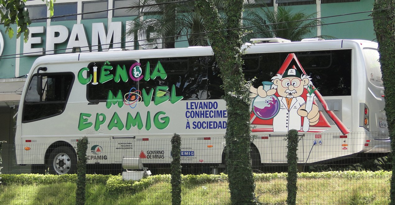 Ciência Móvel da EPAMIG irá apresentar tecnologias desenvolvidas para produção de alimentos de qualidade. Foto: Divulgação EPAMIG