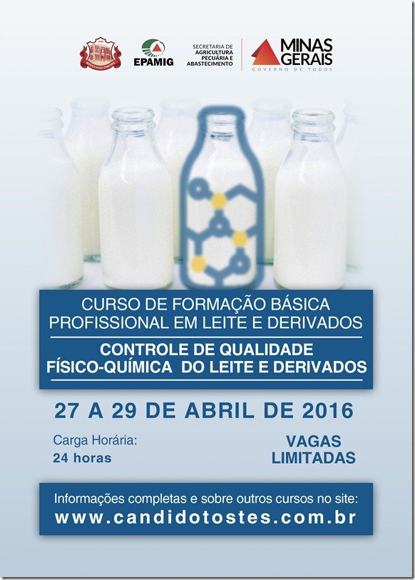 Folder Curso Controle de Qualidade abril